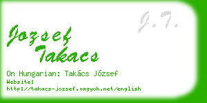 jozsef takacs business card