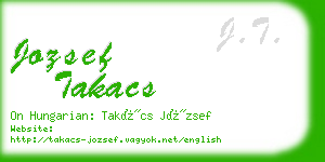 jozsef takacs business card